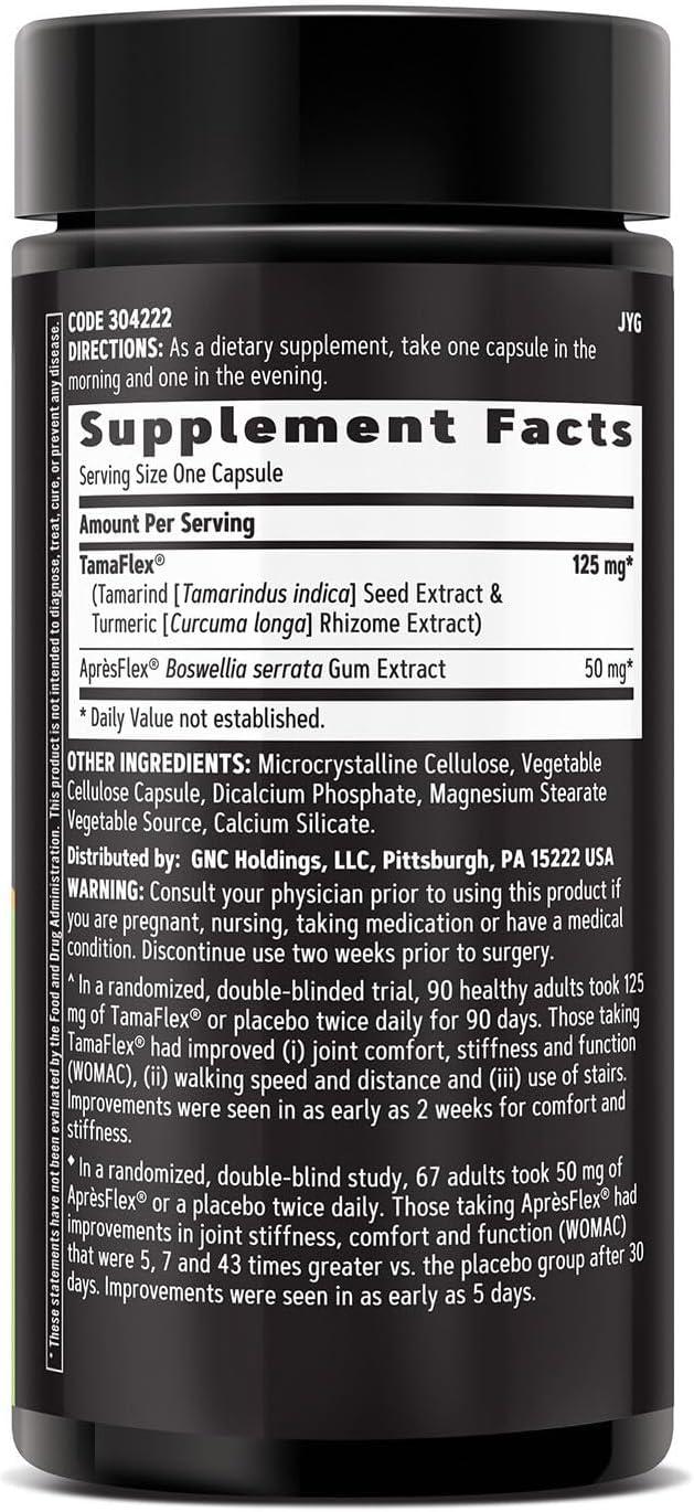 imageGNC TamaFlex Fast Acting Joint Support 120 Vegetarian Capsules