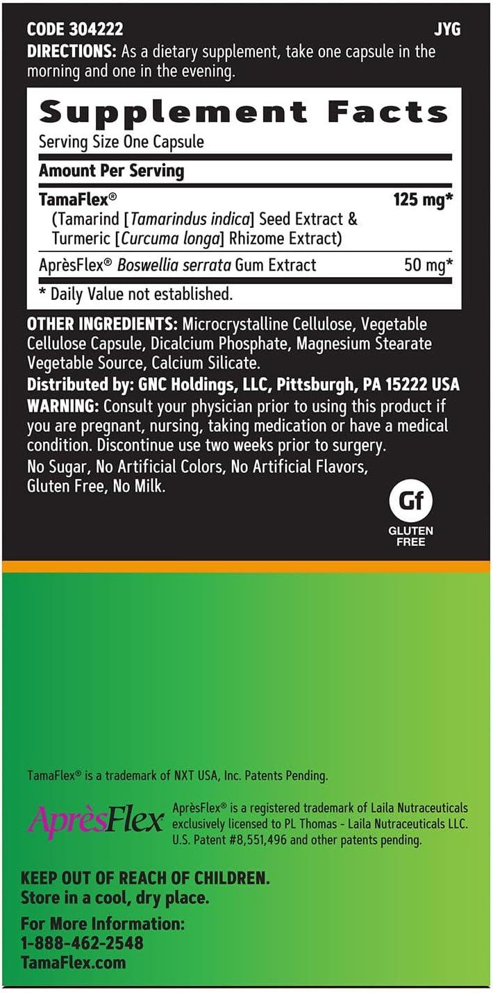 imageGNC TamaFlex Fast Acting Joint Support 120 Vegetarian Capsules