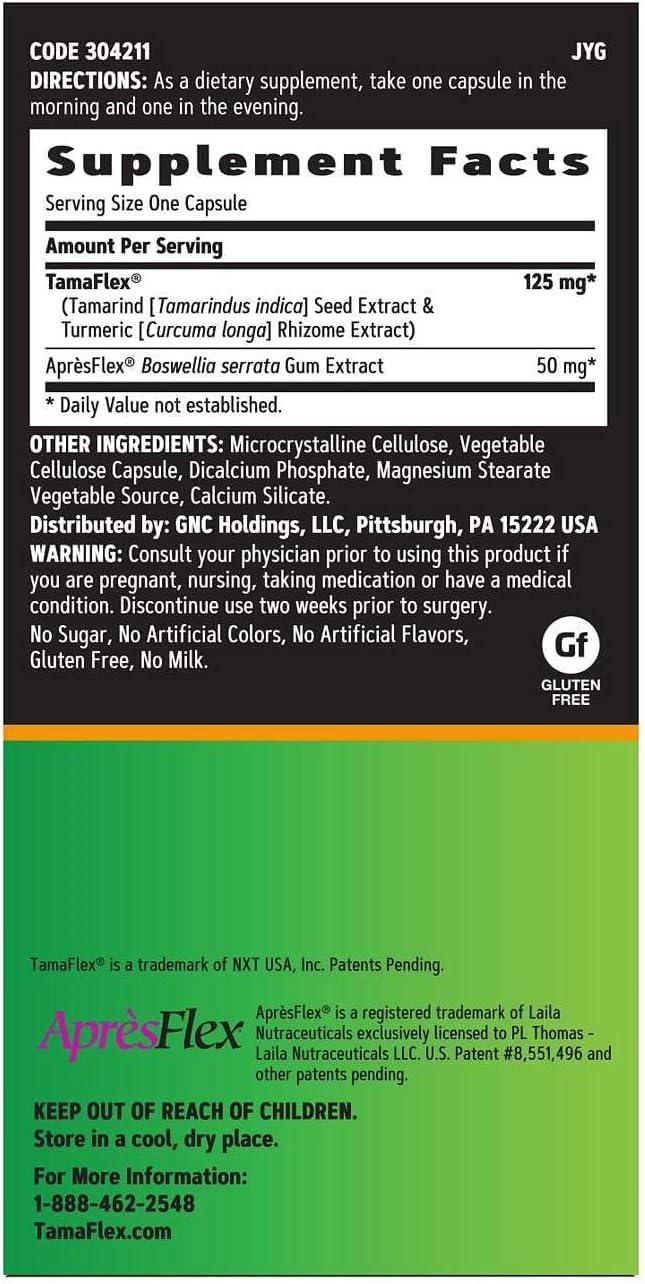 imageGNC TamaFlex Fast Acting Joint Support 60 Vegetarian Capsules60 Count Pack of 1