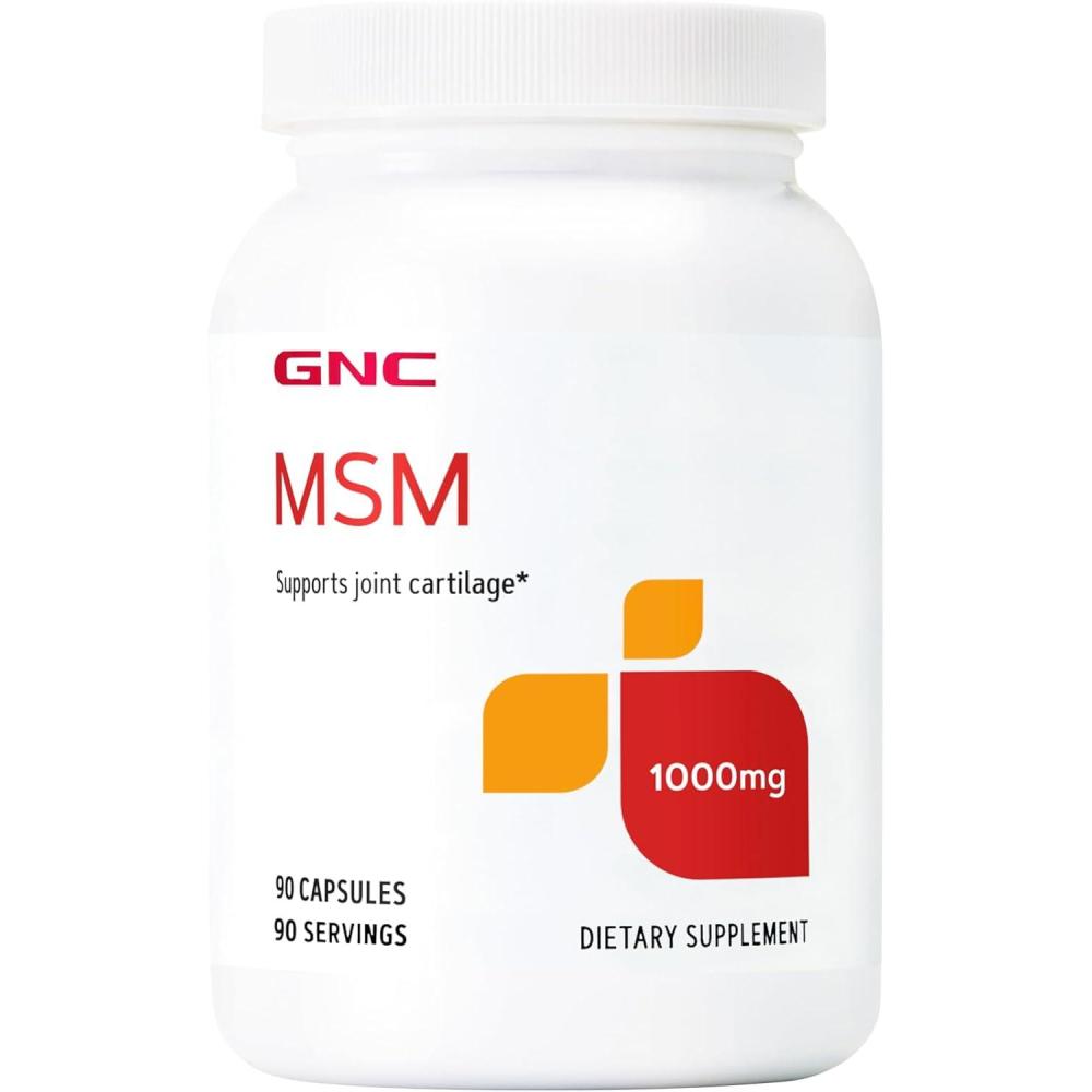 imageGNC MSM 1000mg 90 Capsules Supports Joint Cartilage90 Count Pack of 1