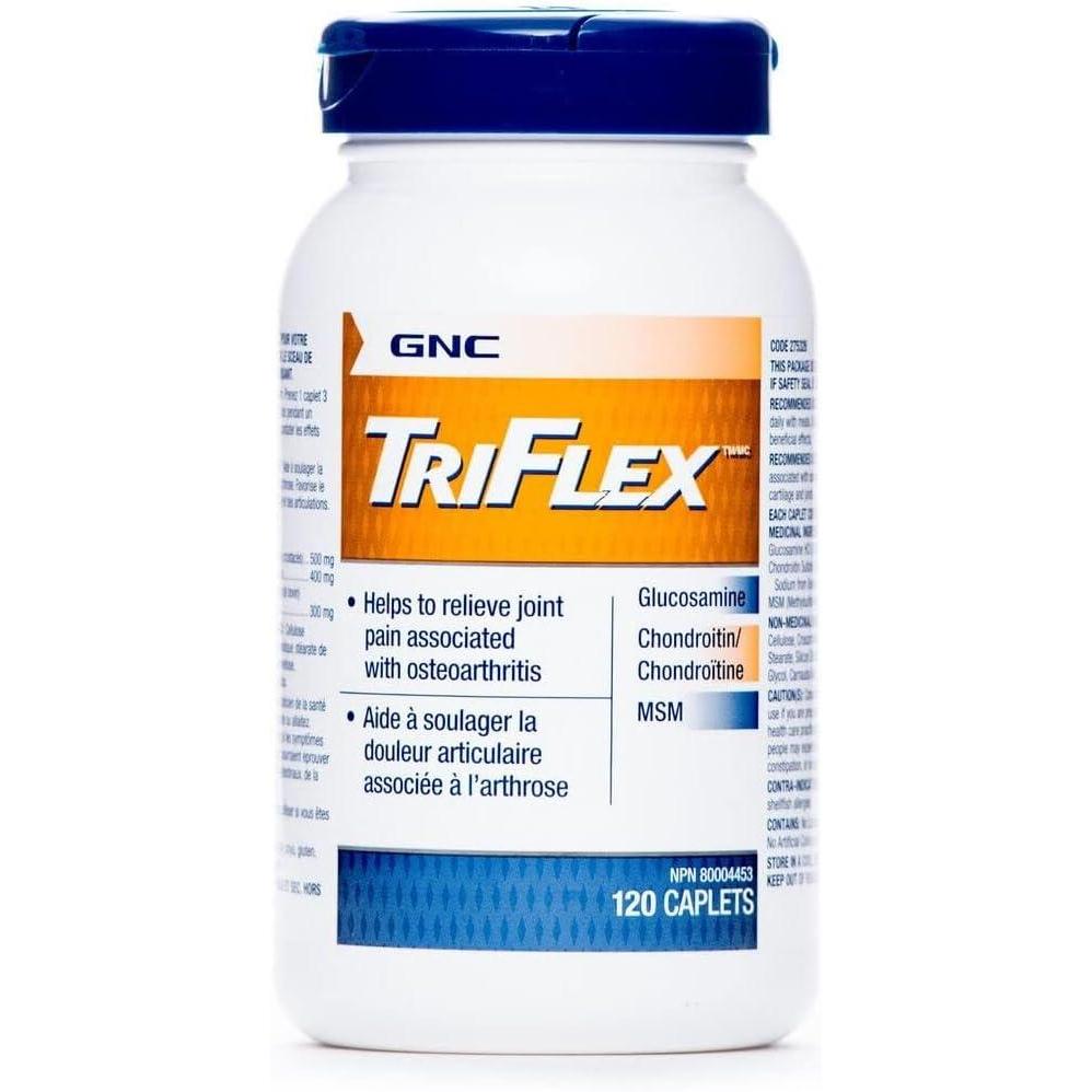 imageGNC TriFlex Targeted Joint Bone amp Cartilage Health Supplement with Glucosamine Chondroitin amp MSM Support Mobility amp Flexibility Twin Pack 2 x 240 Caplets240 Count Pack of 2