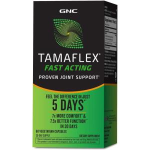 GNC TamaFlex Fast Acting, Joint Support, 60 Vegetarian Capsules(60 Count (Pack of 1))