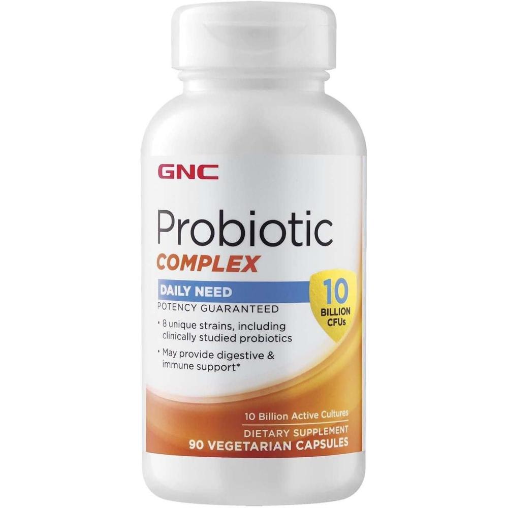 imageGNC Probiotic Complex Daily Need with 10 Billion CFUs 8 Unique Strains Including Clinically Studied Probiotics May Provide Digestive amp Immune Support Vegetarian 90 Capsules