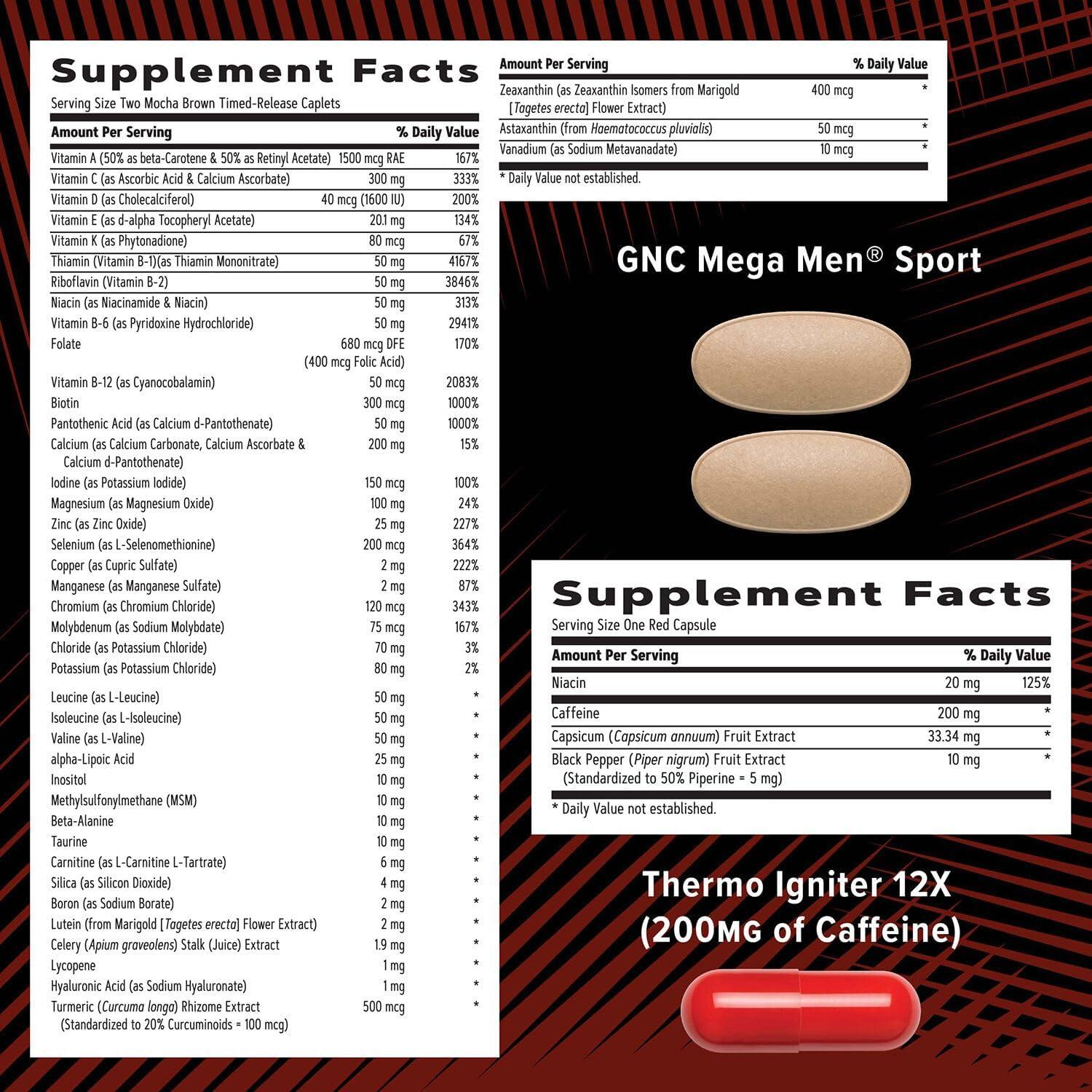 imageGNC AMP Mens Ripped Vitapak Program 4 in 1 Product Vitamin Pack Metabolism amp Lean Muscle Tone Burn Calories Water Shedding Adult Multivitamin Caffeine CLA Proven Ingredients 30Day SupplyOld Version