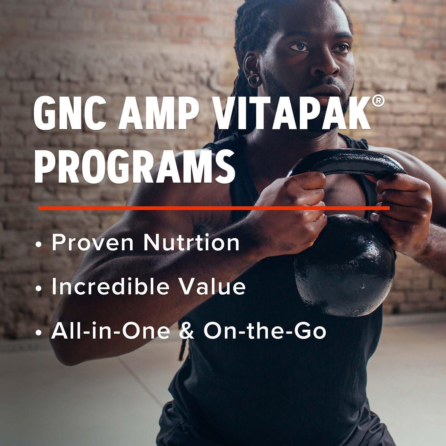 imageGNC AMP Mens Strength Vitapak Program 3 Products in 1 Pack Absorbable Creatine Mass Building Power Muscles Anabolic Primers Testosterone Boost Proven Ingredients Multivitamin 30Day Supply