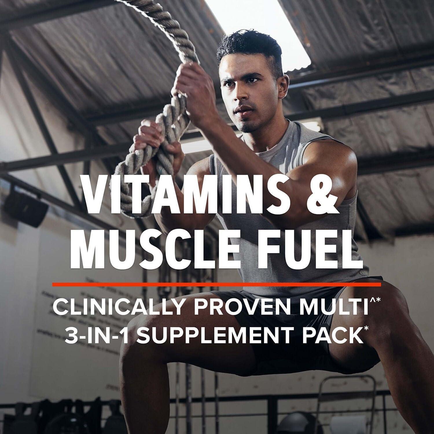 imageGNC AMP Mens Strength Vitapak Program 3 Products in 1 Pack Absorbable Creatine Mass Building Power Muscles Anabolic Primers Testosterone Boost Proven Ingredients Multivitamin 30Day Supply