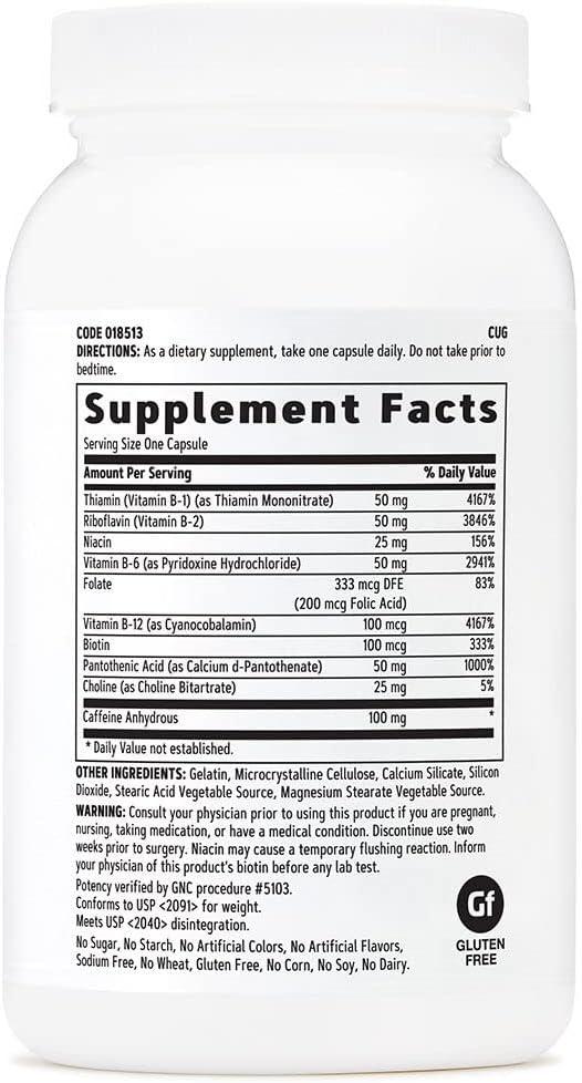 imageGNC BComplex Plus Energy Metabolism amp Energy Production 120 Count120 Count Pack of 1