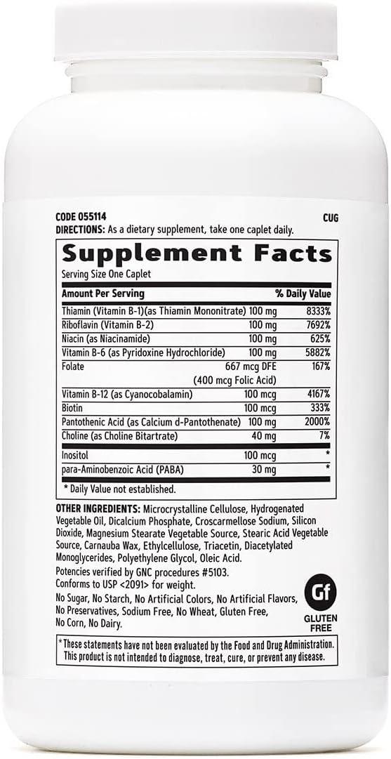 imageGNC BComplex Plus Energy Metabolism amp Energy Production 120 Count250 Count Pack of 1