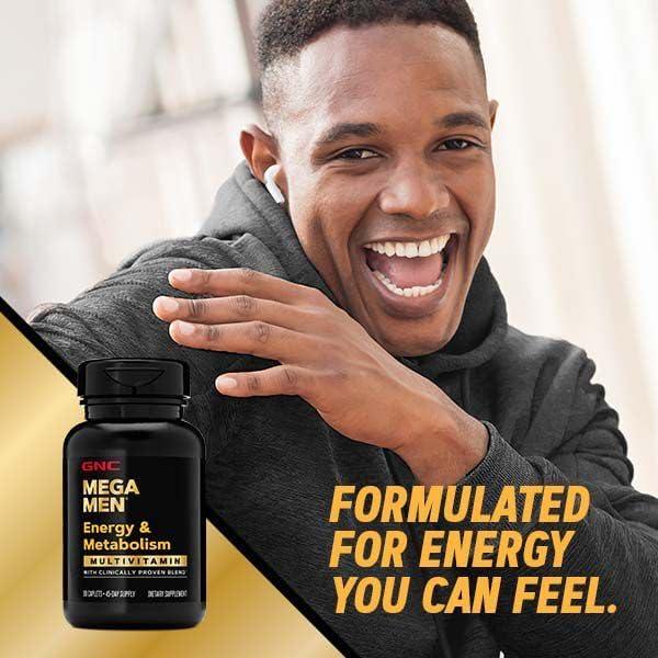 imageGNC Mega Men Energy amp Metabolism Multivitamin Antioxidants and Increased Calorie Burning 90 Count