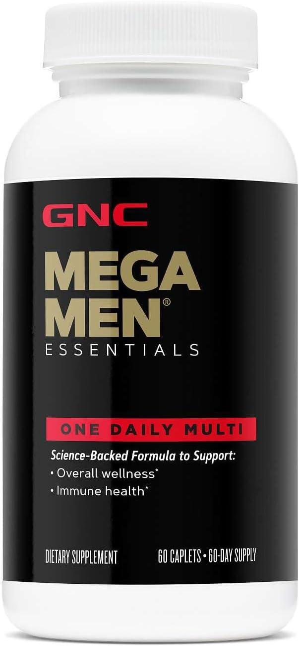 imageGNC Mega Men Essentials One Daily Multivitamin Supports Overall Health and Muscle Performance 60 Count60 Count Pack of 1