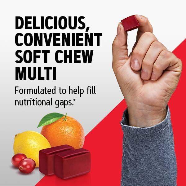imageGNC Mega Men Soft Chew Multivitamin Energy amp Metabolism Support Gluten Free Mixed Fruit 60 Count