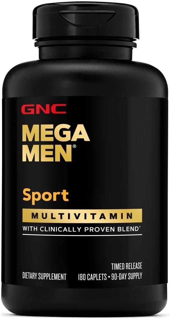 imageGNC Mega Men Sport Multivitamin Performance Muscle Function and General Health 180 Count180 Count Pack of 1