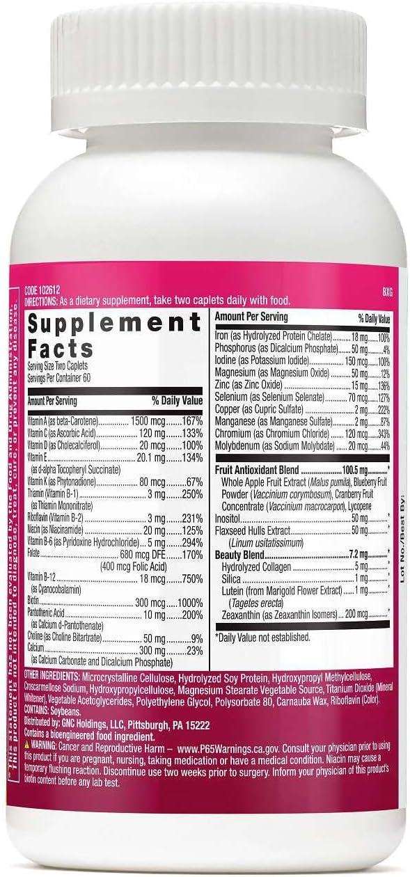 imageGNC Milestones Teen Multivitamin for Girls 1217 120 Caplets Supports Energy Production and Healthy Skin Bone Health and Immunity120 Count Pack of 1