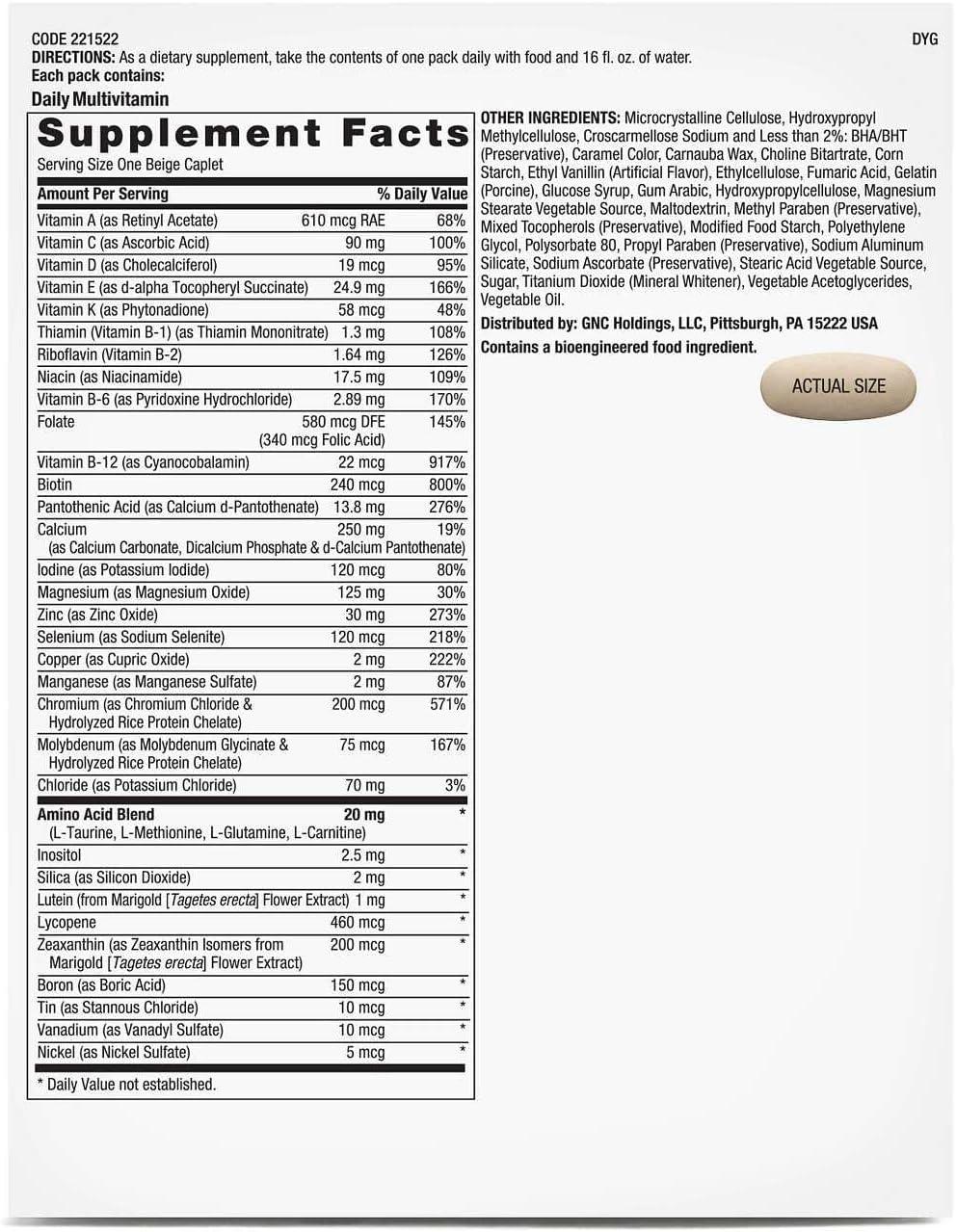 imageGNC Pro Performance Active Fitness Vitapak Program 30 Servings