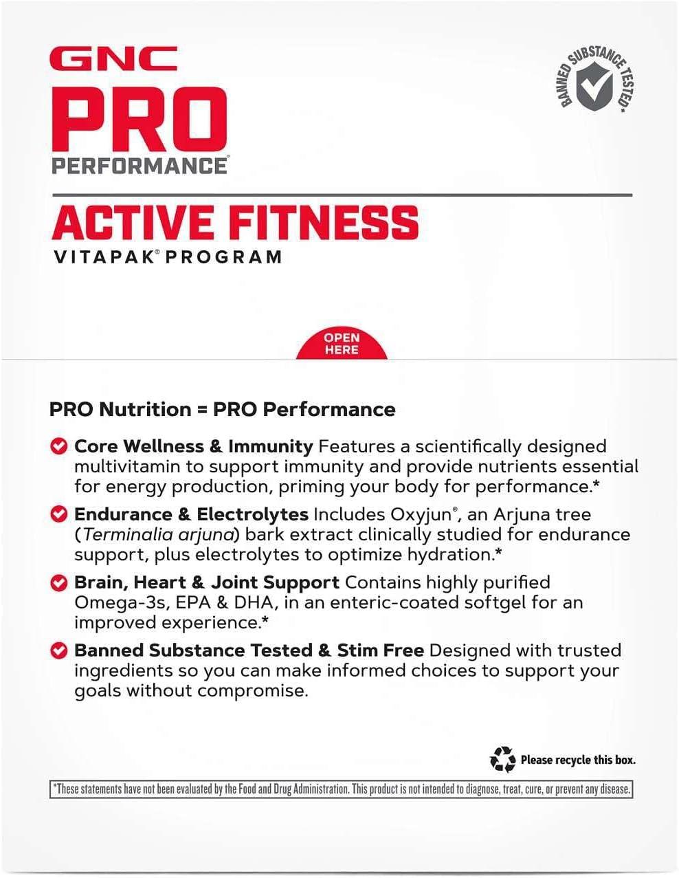 imageGNC Pro Performance Active Fitness Vitapak Program 30 Servings