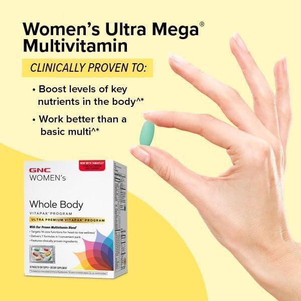 imageGNC Whole Body Vitapak Program Ultra Premium Proven Multivitamin Blend 7 in 1 Formula 30 Servings