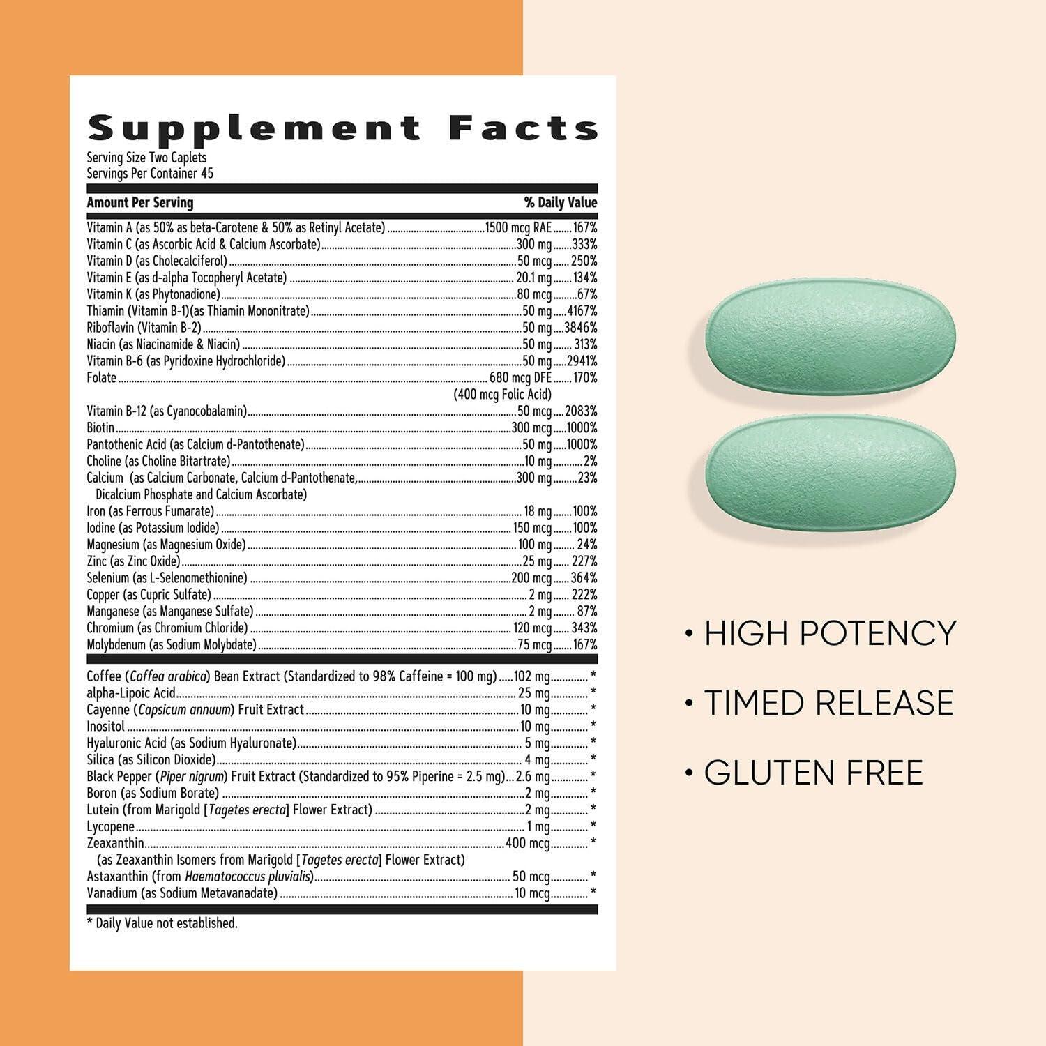imageGNC Womens Energy and Metabolism Multivitamin for Focus Calorie Burn Active Nutrition Immune and Bone Health Beauty 90 Caplets