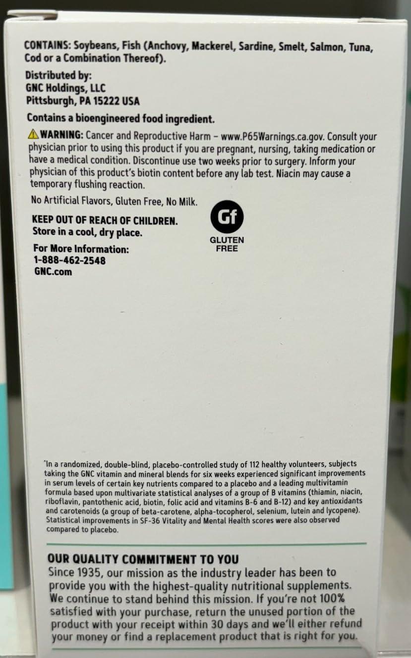 imageGNC Womens Multivitamin 50 Plus Supports Bone Eye Memory Brain and Skin Health with Vitamin D Calcium and B12 Helps Increase Energy Production 60 Caplets60 Count Pack of 1