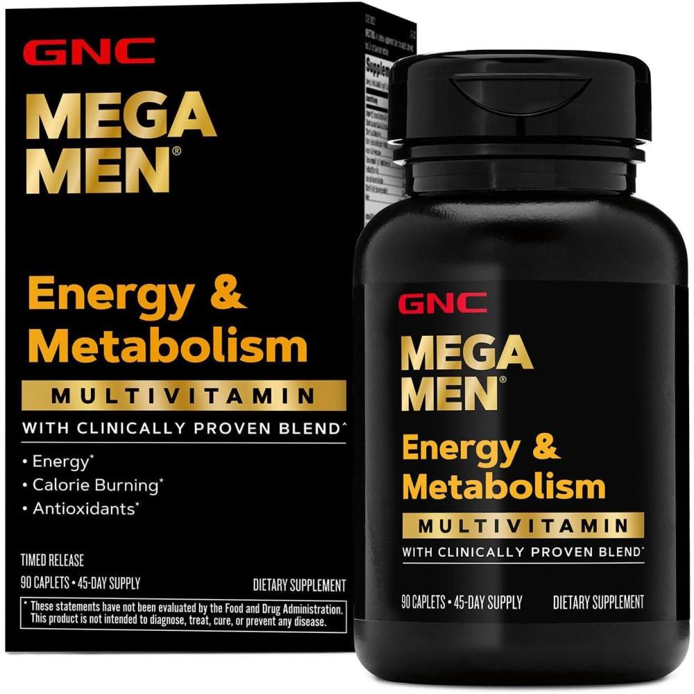 imageGNC Mega Men Energy amp Metabolism Multivitamin  Antioxidants and Increased Calorie Burning  90 Count