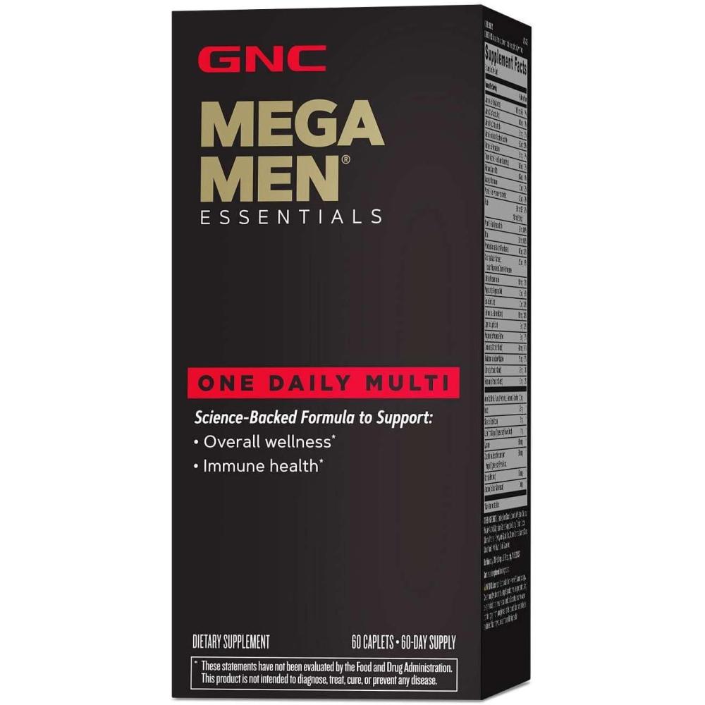 imageGNC Mega Men Essentials One Daily Multivitamin  Supports Overall Health and Muscle Performance  60 Count60 Count Pack of 1
