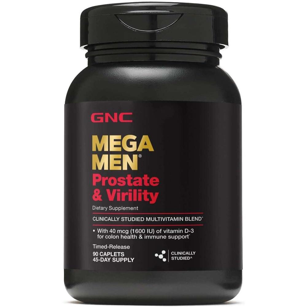 imageGNC Mega Men Prostate and Virility Multivitamin Supports Optimal Sexual Health and Prostate Health 90 Count