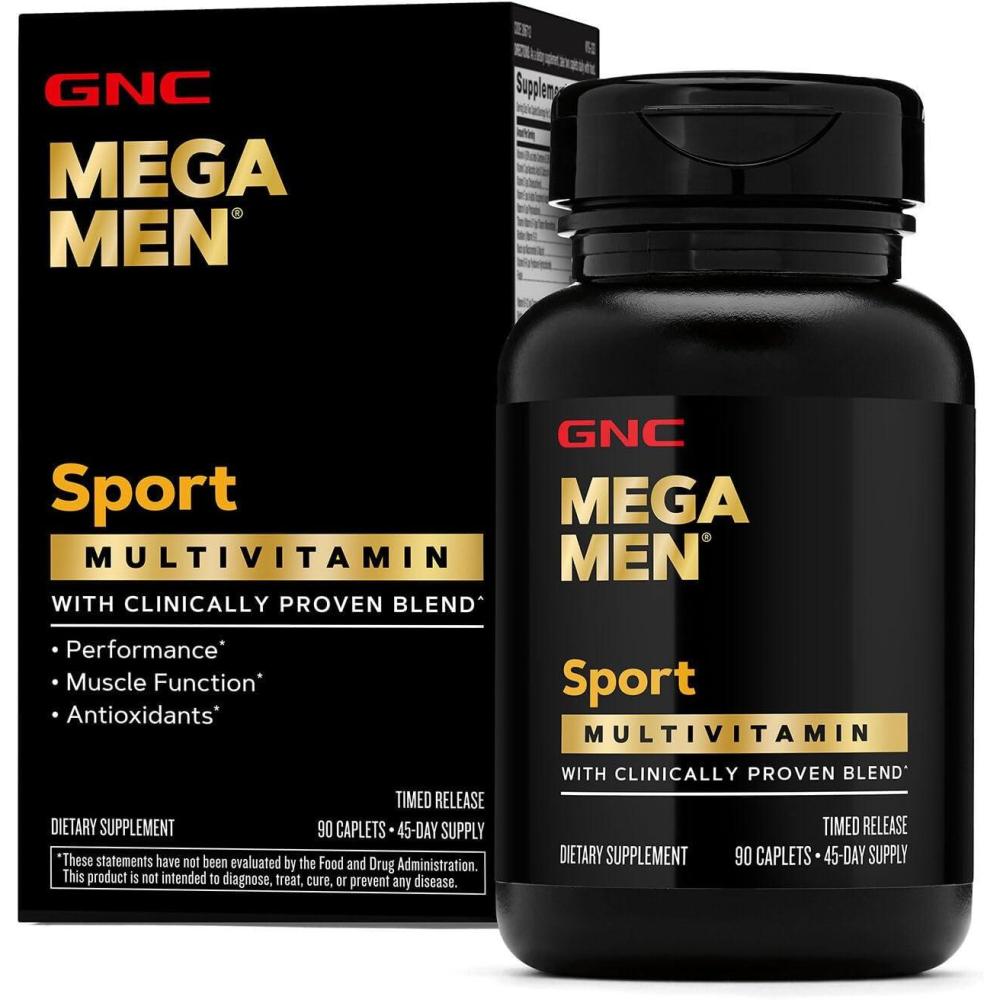 imageGNC Mega Men Sport Multivitamin  Performance Muscle Function and General Health  180 Count90 Count Pack of 1