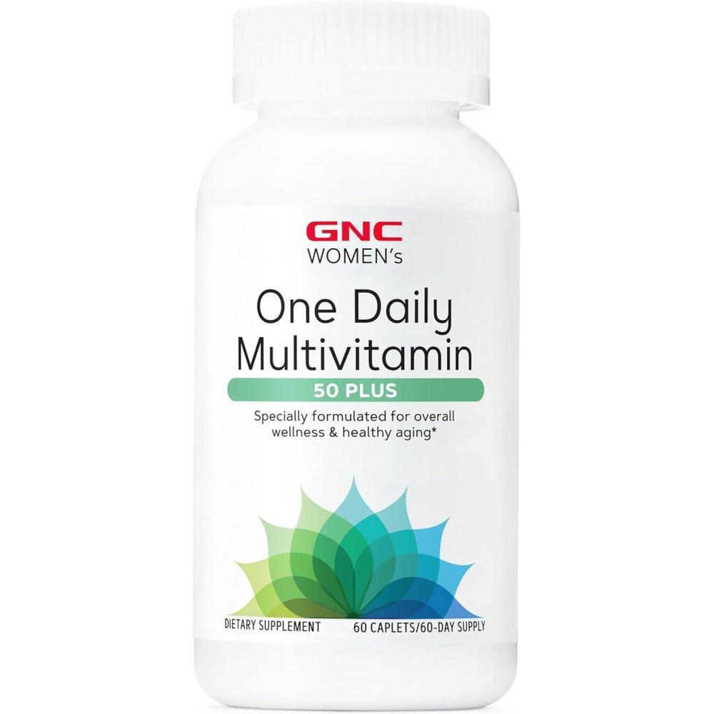 imageGNC Womens 50 Plus One Daily Multivitamin Supports Overall Wellness and Healthy Aging 60 Count60 Count Pack of 1