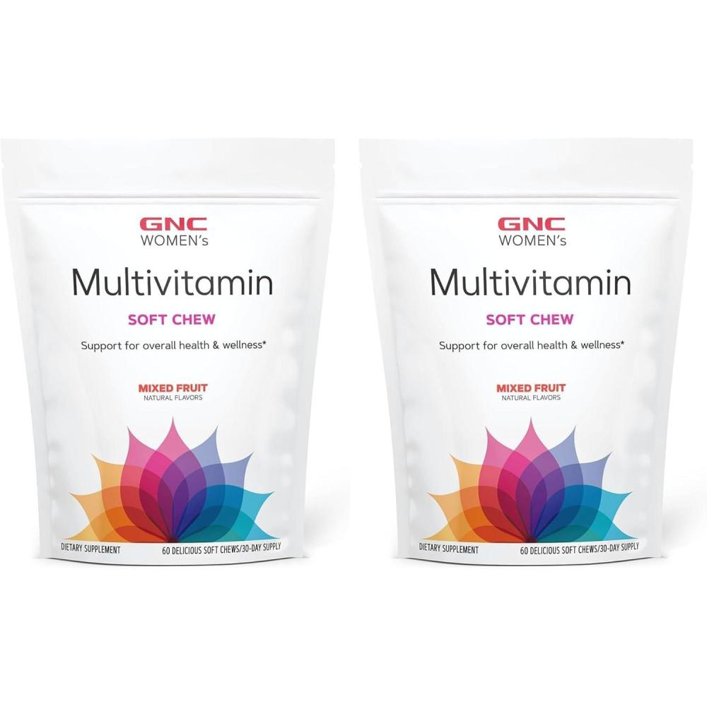 imageGNC Womens Multivitamin Soft Chew Mixed Fruit60 Count Pack of 2