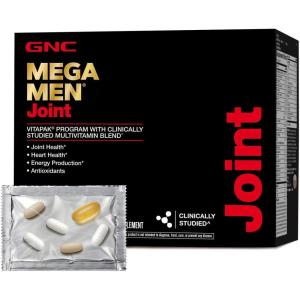 GNC Mega Men Joint Vitapak Program, Convenient Complete Nutrition, 3 Products in 1 Packet, Move Better, Comfort & Function, Men’s Multivitamin, Glucosamine & Chondroitin, 30 Daily Packs