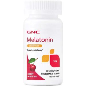 GNC Melatonin 1mg – Cherry, Supports Restful Sleep, 120 Lozenges(120 Count (Pack of 1))