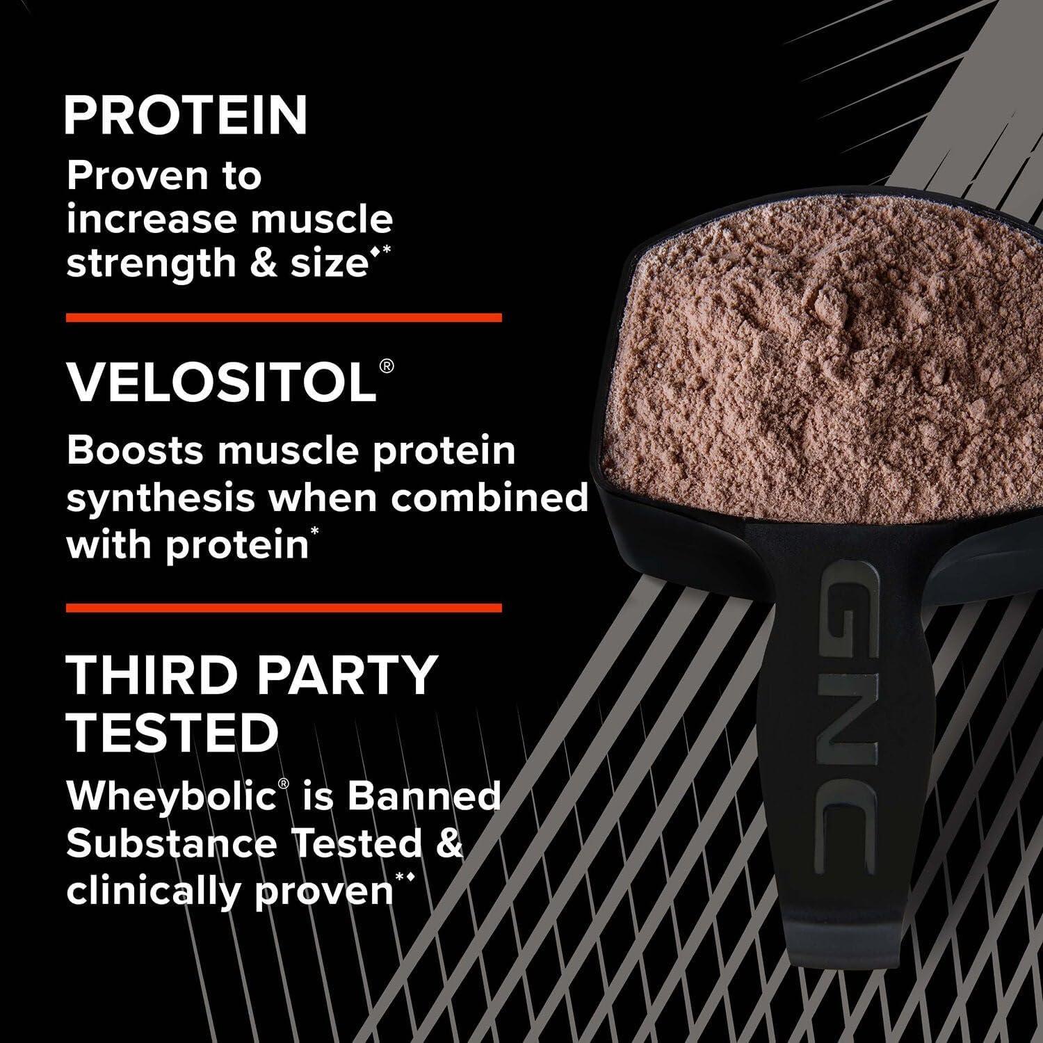 imageGNC AMP Wheybolic Clinically Proven Protein Powder 40g Whey Protein BCAA Leucine Increases Muscle Strength Muscle Building 3rd Party Tested Gluten Free Fruity Crisps 25 ServingsCoconut Caramel