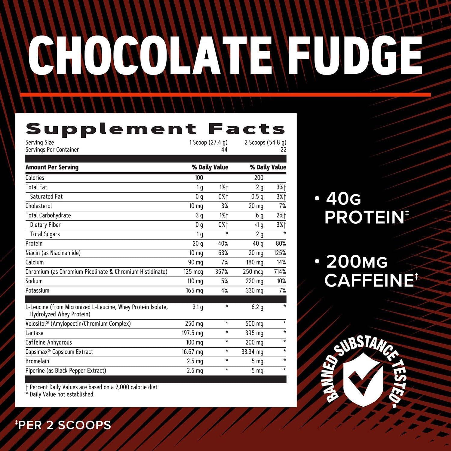imageGNC AMP Wheybolic Ripped Chocolate Fudge 22 ServingsChocolate Fudge