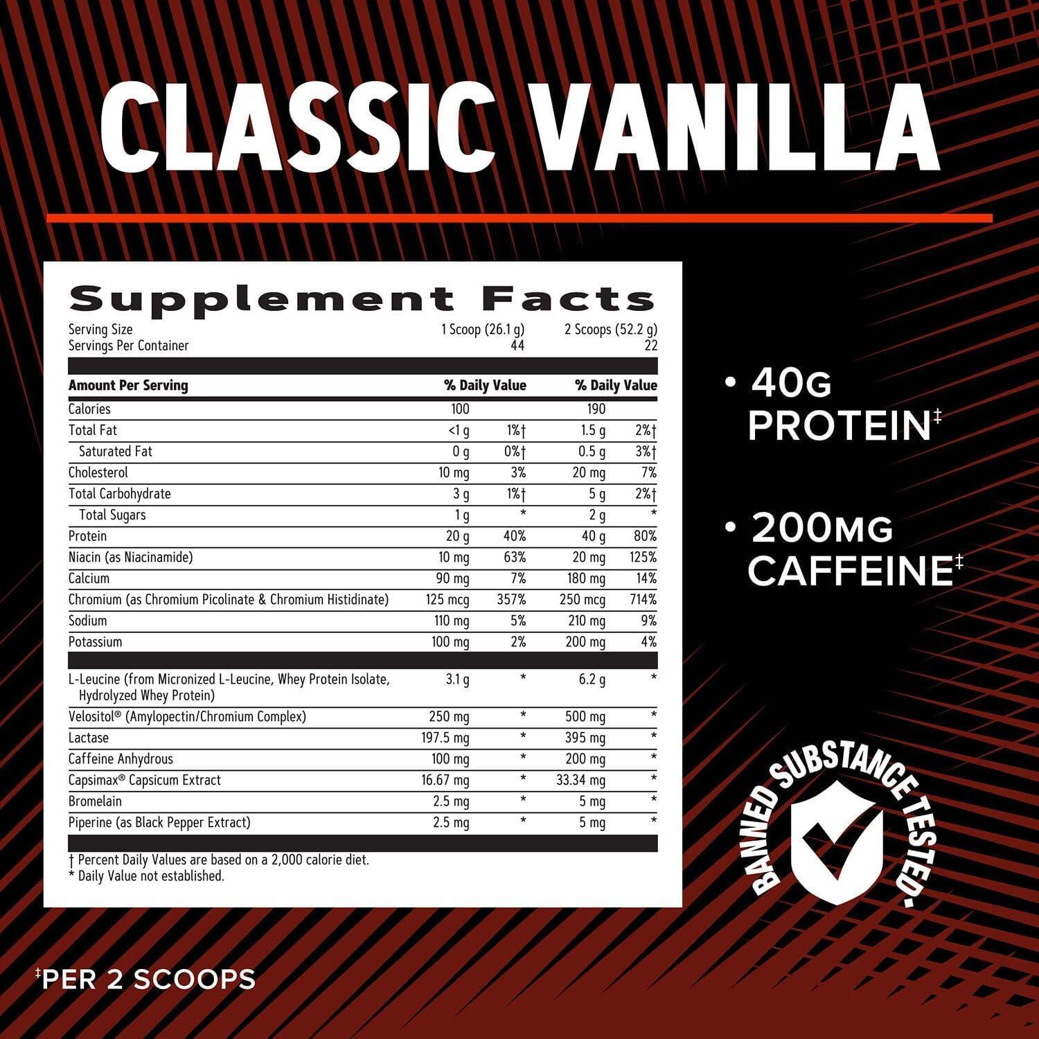 imageGNC AMP Wheybolic Ripped Chocolate Fudge 22 ServingsClassic Vanilla