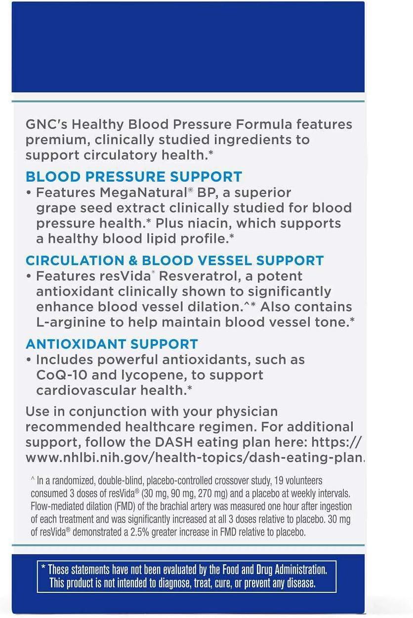 imageGNC Preventive Nutrition Healthy Blood Pressure Formula 90 Capsules