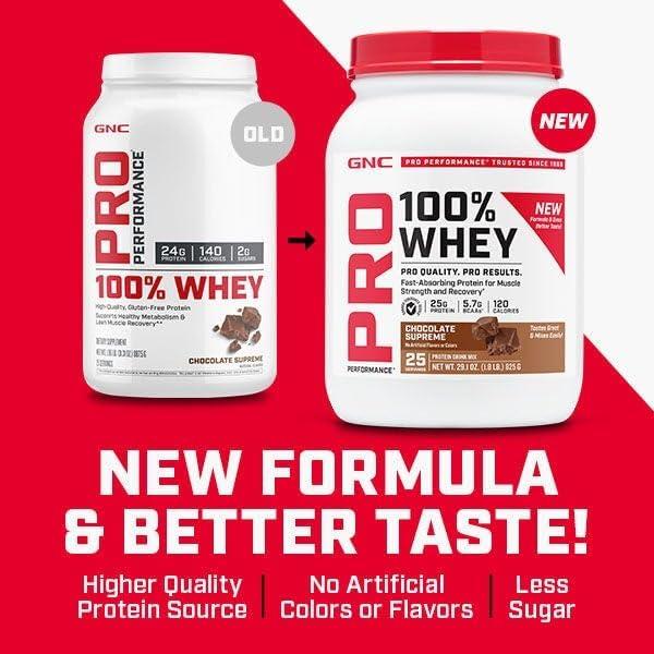 imageGNC Pro Performance 100 Whey Vanilla Cream 12 ServingsChocolate