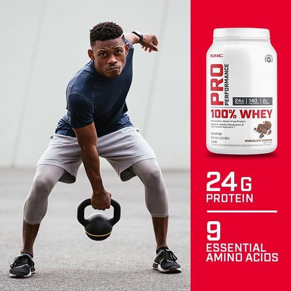 imageGNC Pro Performance 100 Whey Vanilla Cream 12 ServingsChocolate Supreme
