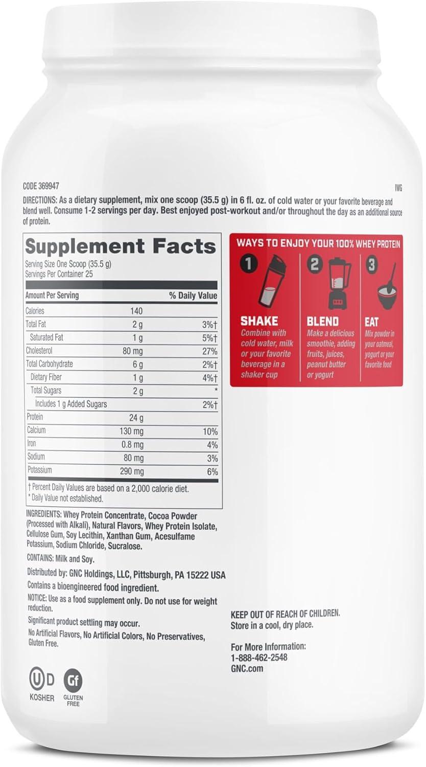 imageGNC Pro Performance 100 Whey Vanilla Cream 12 ServingsChocolate Supreme