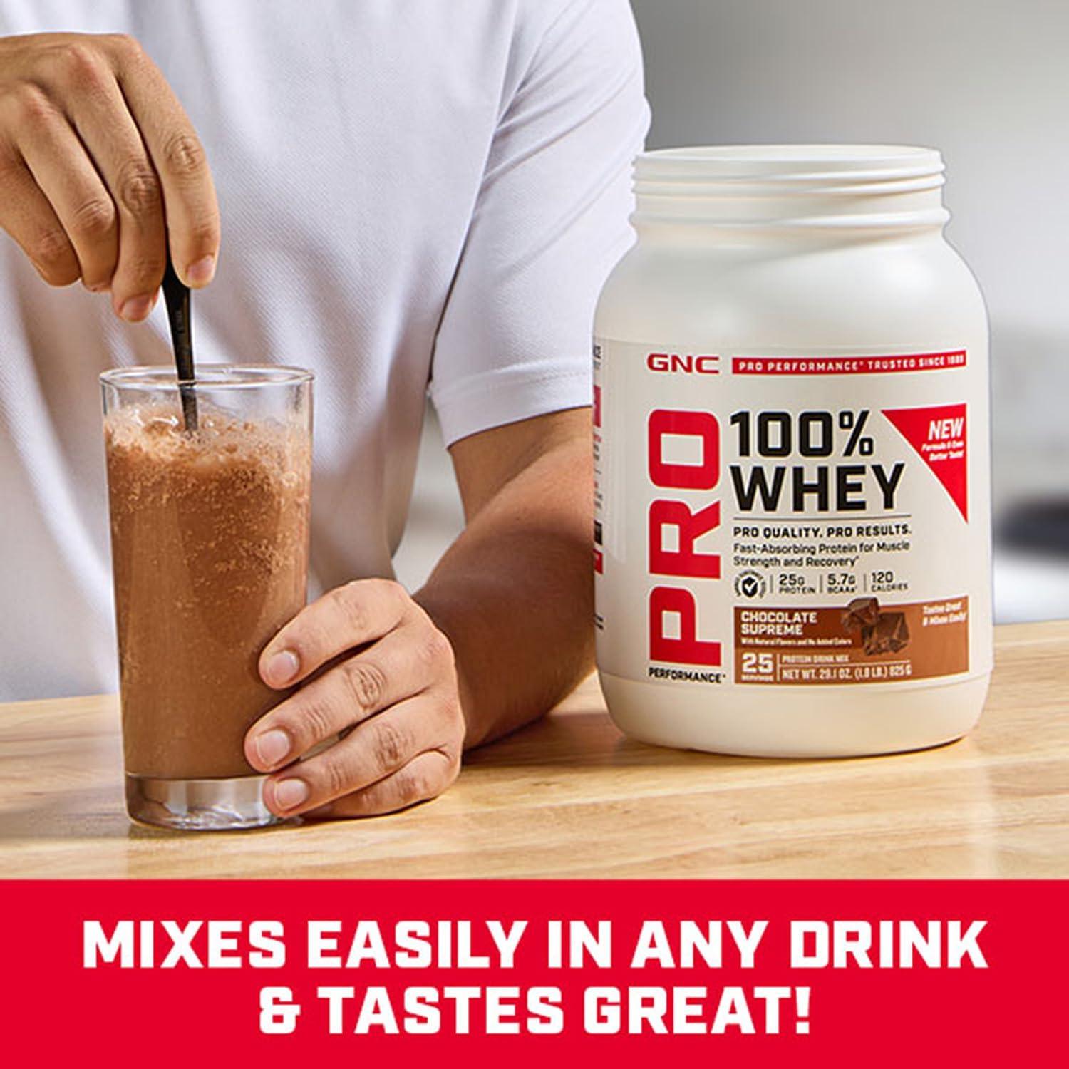 imageGNC Pro Performance 100 Whey Vanilla Cream 12 ServingsChocolate Supreme