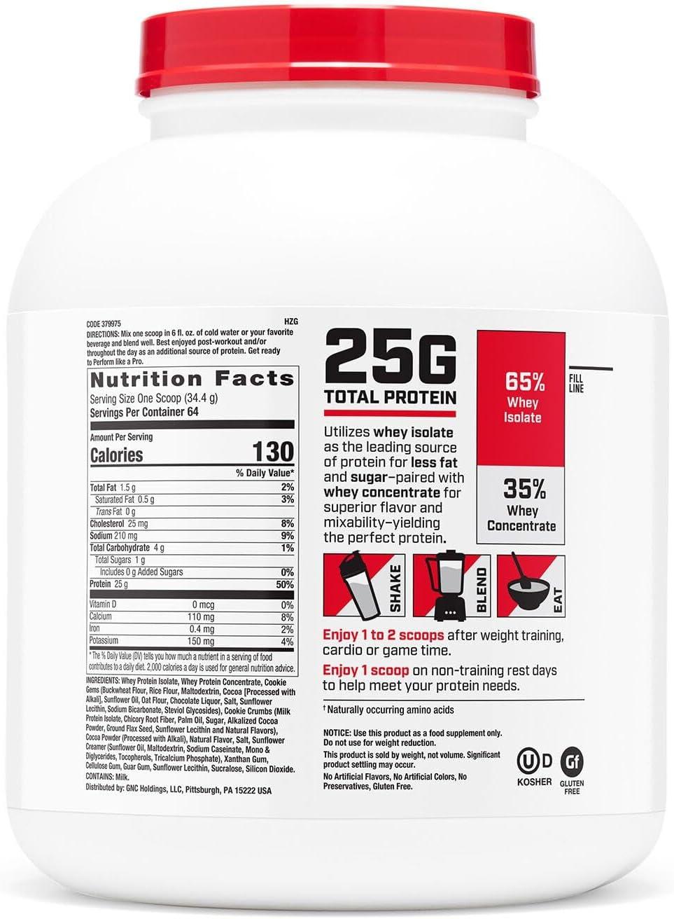 imageGNC Pro Performance 100 Whey Vanilla Cream 12 ServingsCookies and Cream