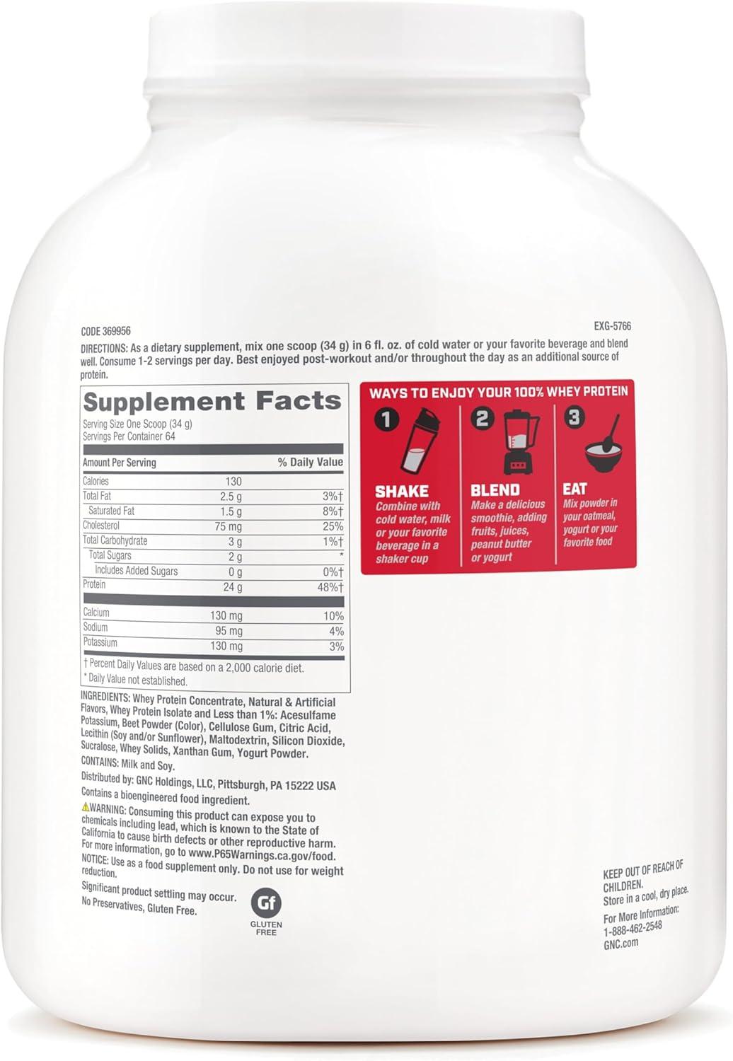 imageGNC Pro Performance 100 Whey Vanilla Cream 12 ServingsCreamy Strawberry