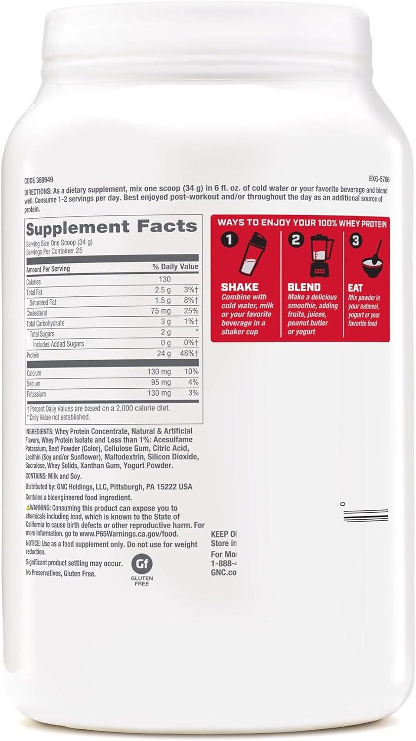 imageGNC Pro Performance 100 Whey Vanilla Cream 12 ServingsCreamy Strawberry