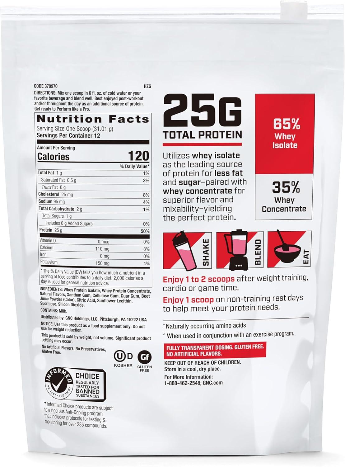 imageGNC Pro Performance 100 Whey Vanilla Cream 12 ServingsStrawberry