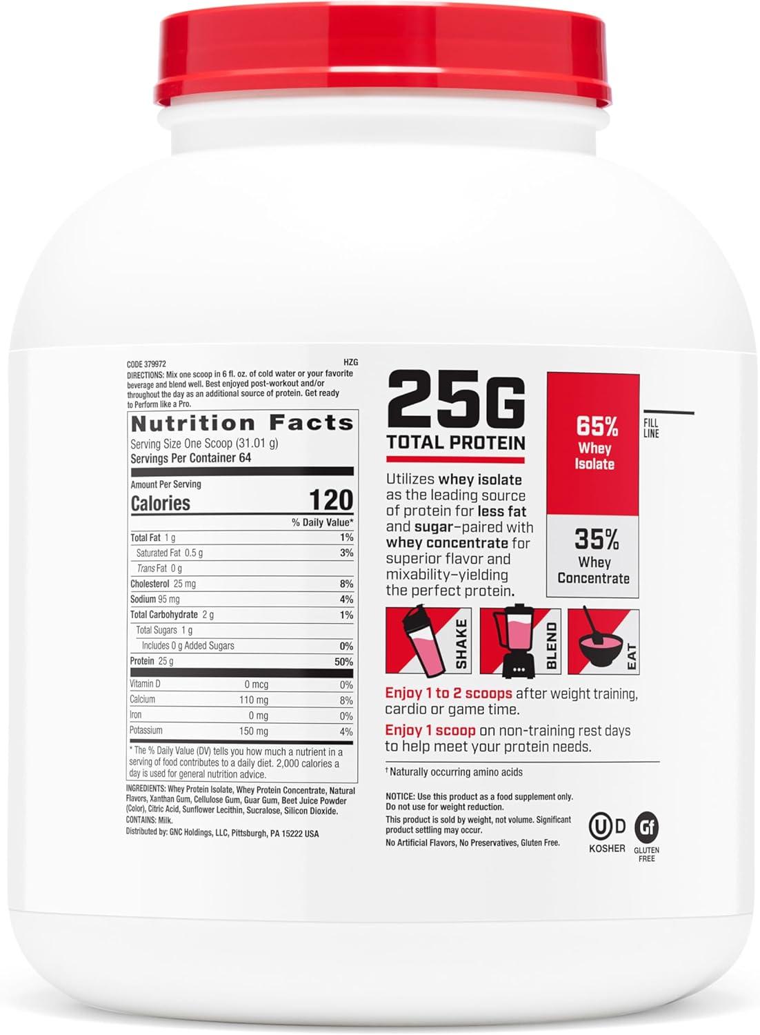 imageGNC Pro Performance 100 Whey Vanilla Cream 12 ServingsStrawberry