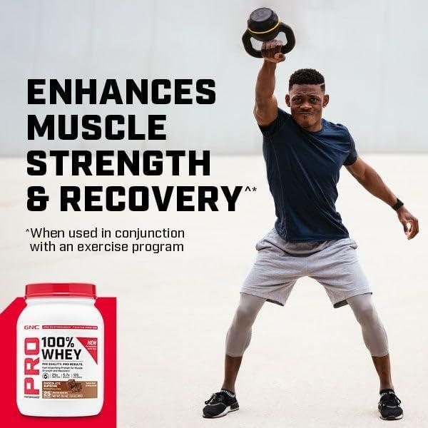 imageGNC Pro Performance 100 Whey Vanilla Cream 12 ServingsStrawberry
