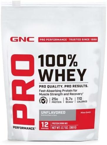 imageGNC Pro Performance 100 Whey Vanilla Cream 12 ServingsUnflavored