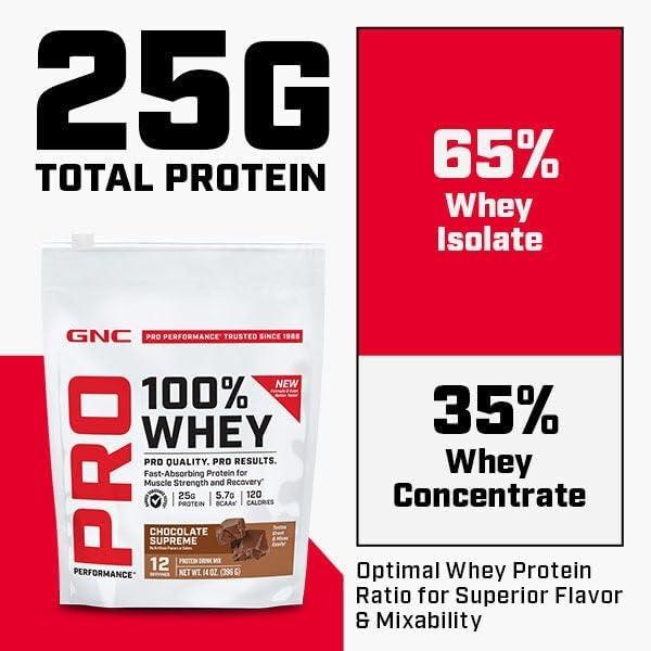 imageGNC Pro Performance 100 Whey Vanilla Cream 12 ServingsVanilla