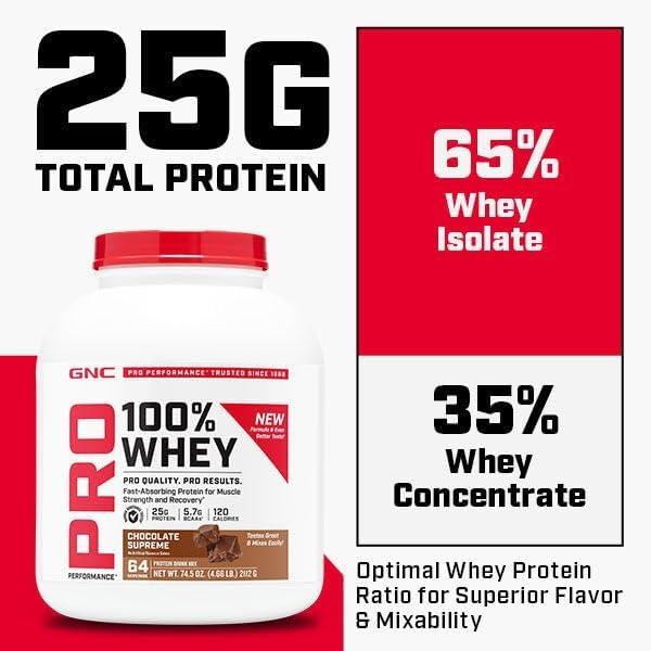 imageGNC Pro Performance 100 Whey Vanilla Cream 12 ServingsVanilla