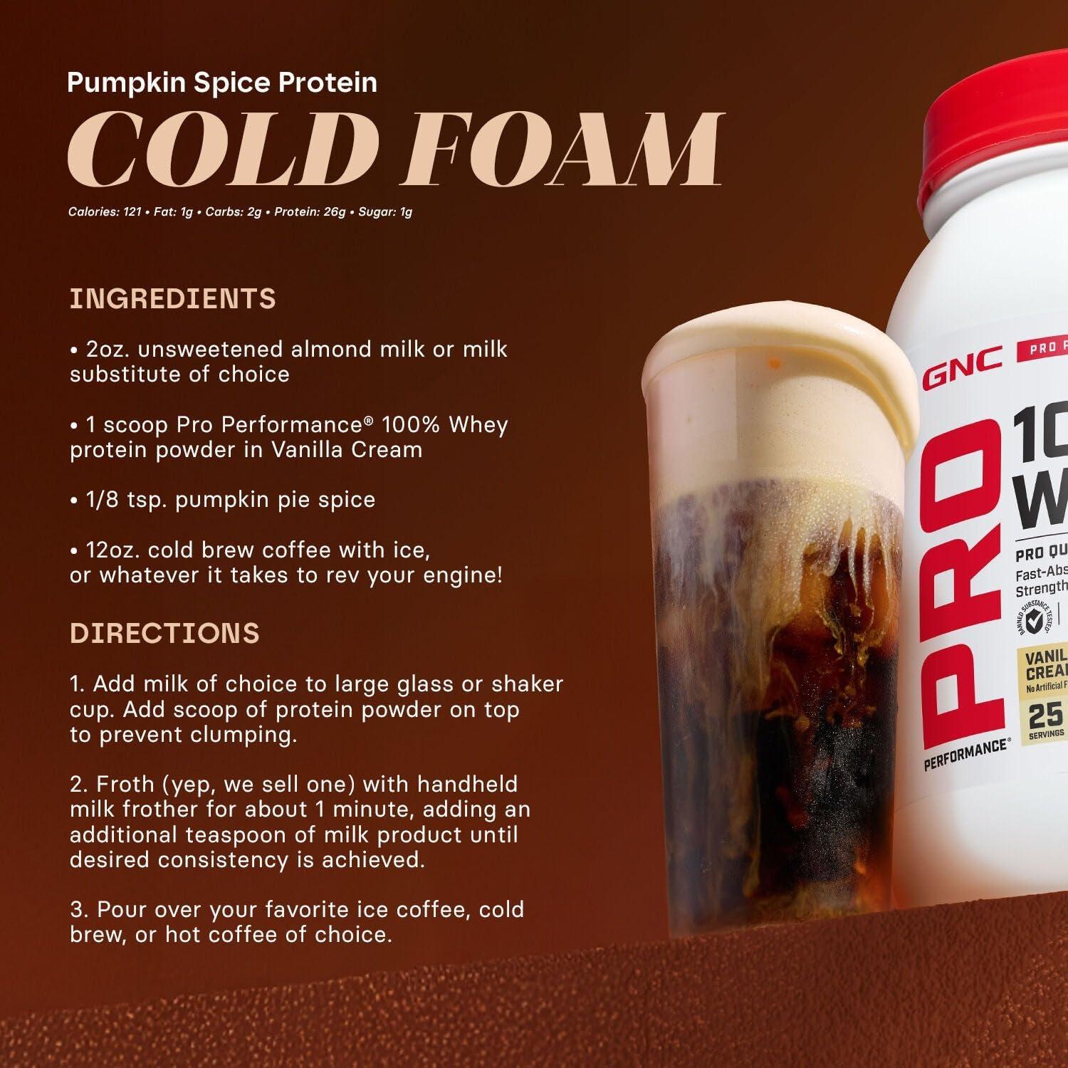 imageGNC Pro Performance 100 Whey Vanilla Cream 12 ServingsVanilla