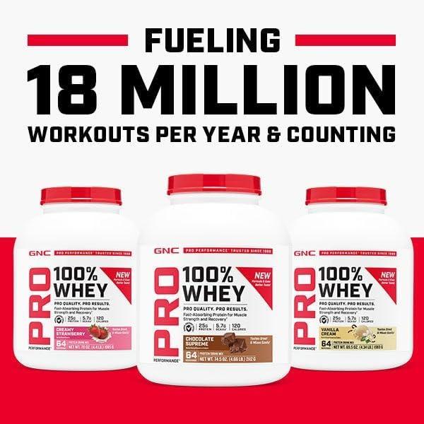 imageGNC Pro Performance 100 Whey Vanilla Cream 12 ServingsVanilla