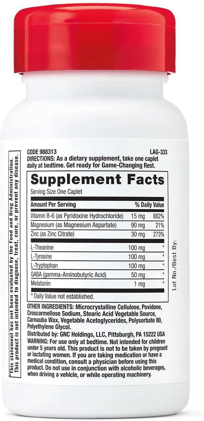 imageGNC Pro Performance Zinc Magnesium 60 Tablets Supports Restful Sleep and Anabolic Support